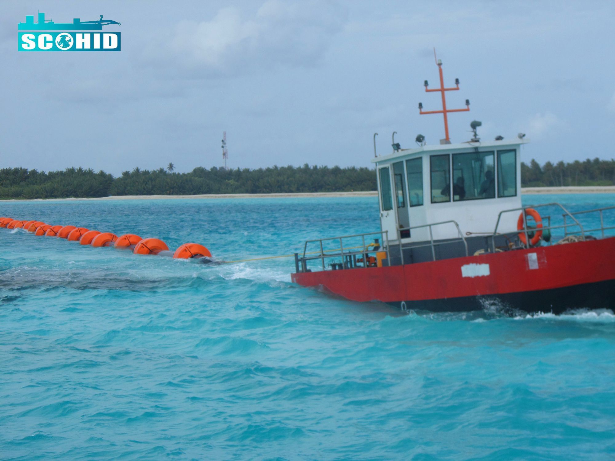 Barco de trabalho de alta qualidade para auxiliar dragas