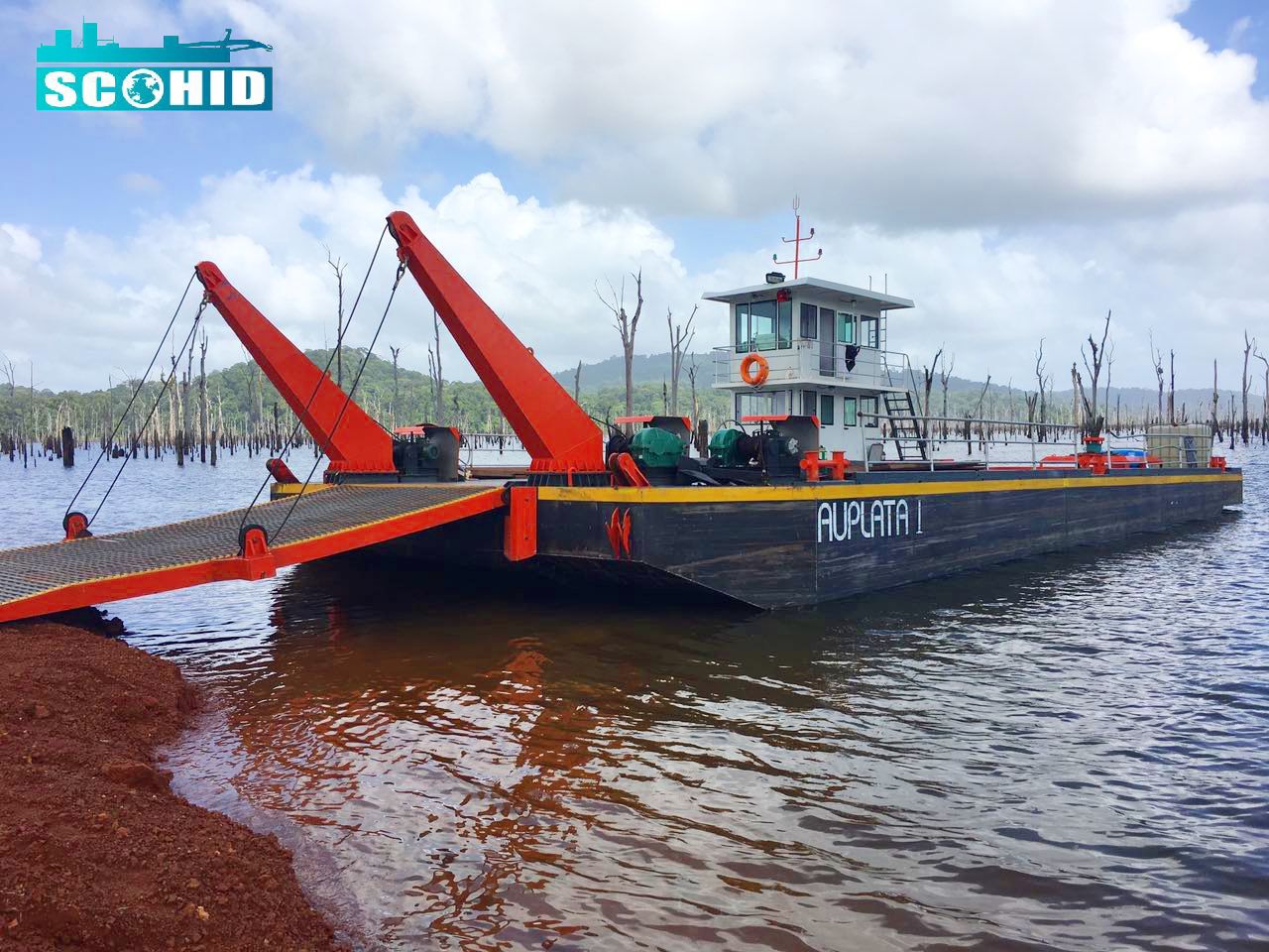  Barcaça logística de transporte fluvial/lago, bom preço para venda