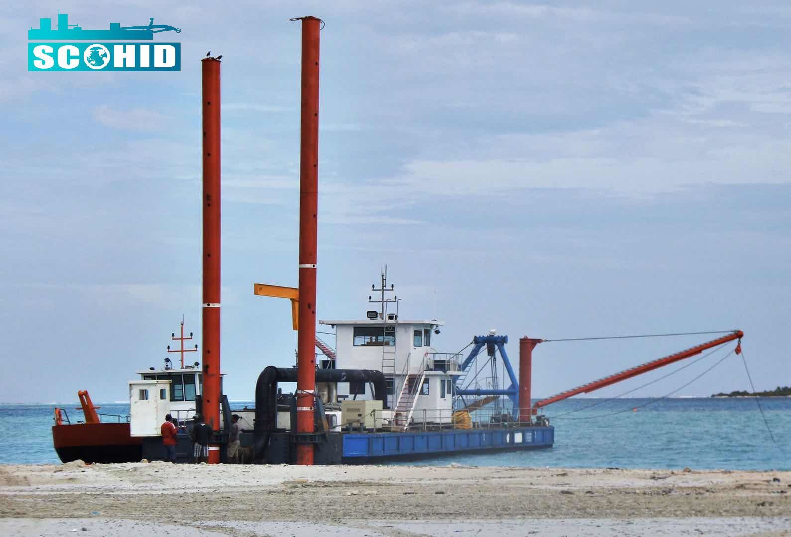 Máquina de sucção de cortador CSD500 para projeto de mineração de areia de rio