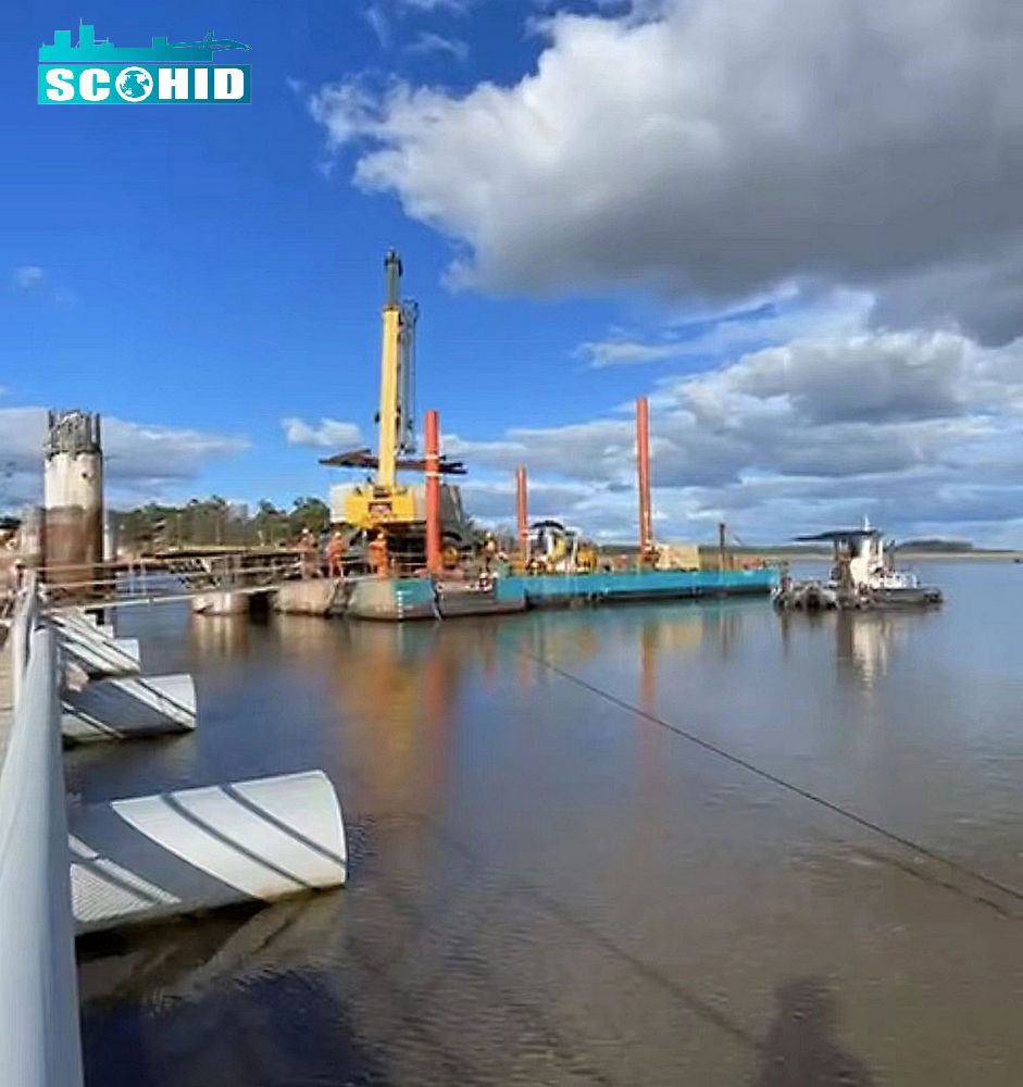 Novas marcas SCO HID Marine Crane Floating Barge Hot Sale no Uruguai