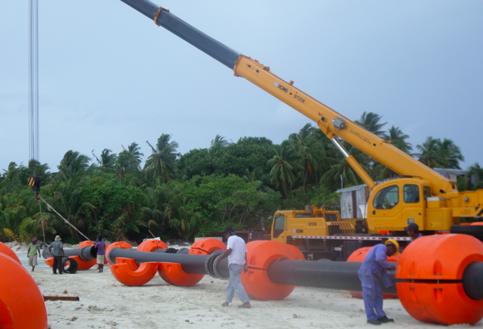 Pipeline de dragagem HDPE 450mm/500mm para draga de areia