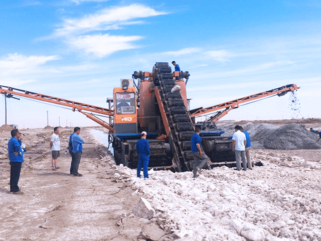 Mineração de sal para exportação para a Malásia