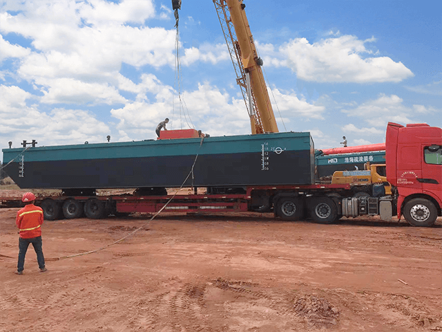 Barcaças de plataforma de carga logística estável de transporte logístico de carga desmontável com lanças telescópicas